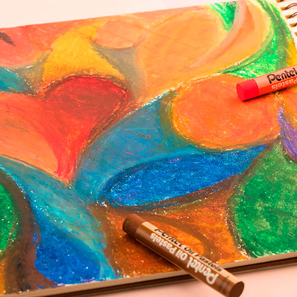 Crayones pastel de óleo de 12 colores